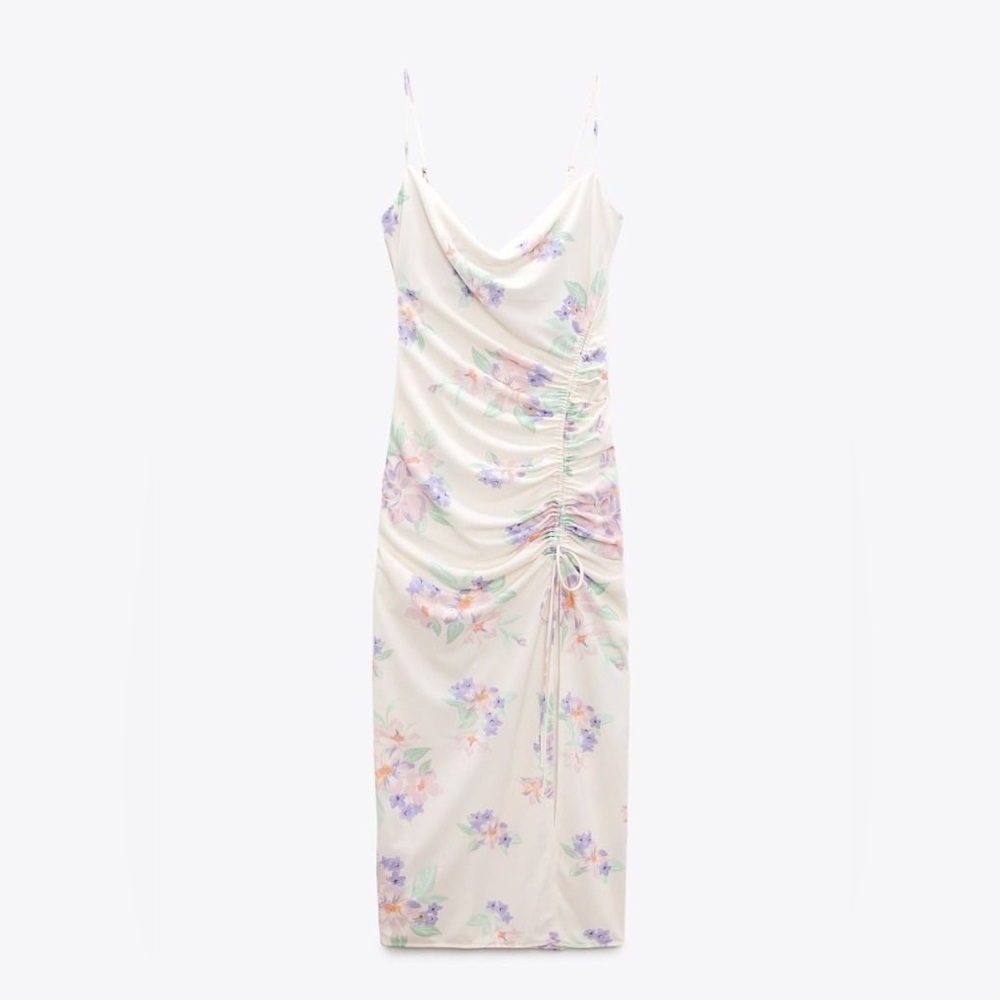 NWT ZARA MIDI SUMMER DRESS FLORAL